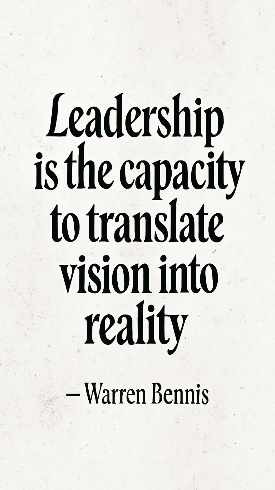 Quote by Warren Bennis