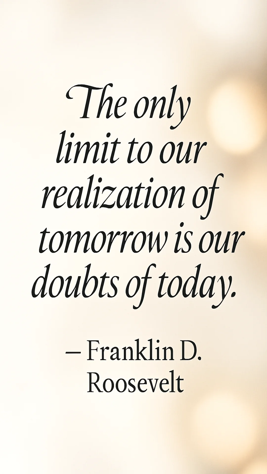 Quote by Franklin D. Roosevelt