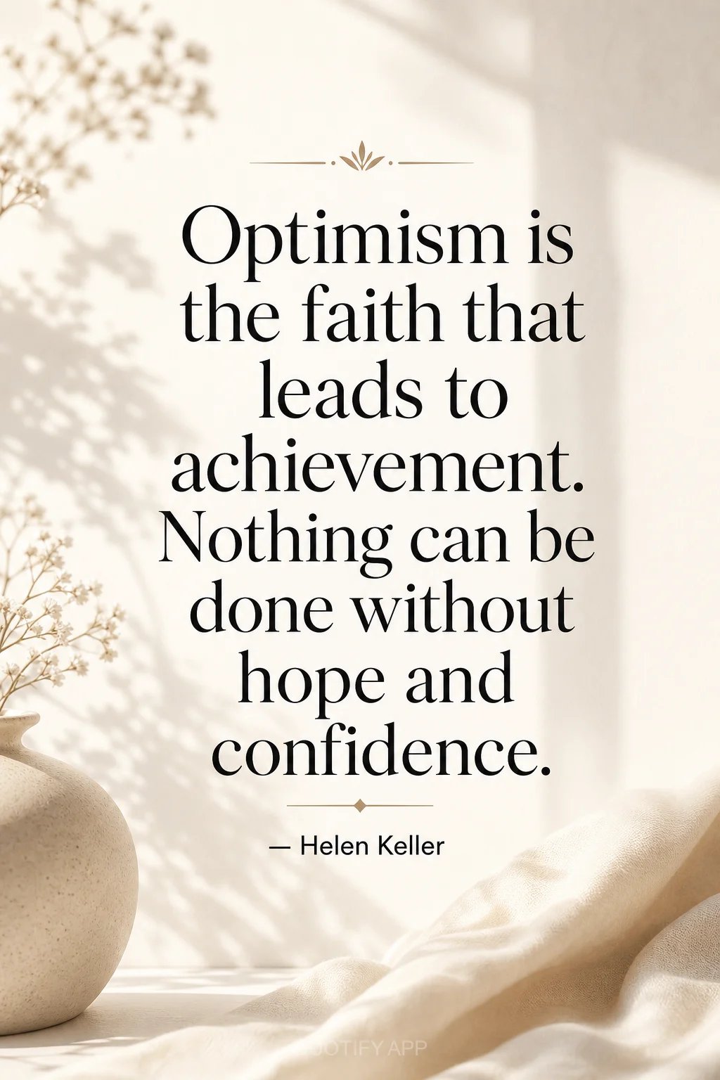 Quote by Helen Keller